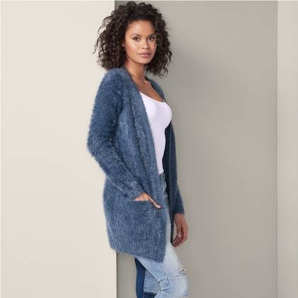 NWOT VENUS Fuzzy Cardigan Size S - Picture 2 of 8